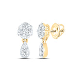 1/4CTW-DIA CN DANGLING EARRING